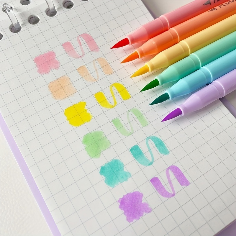 Pastel Highlighter Set Double Ended - 6 шт., набор флуоресцентных ручек с