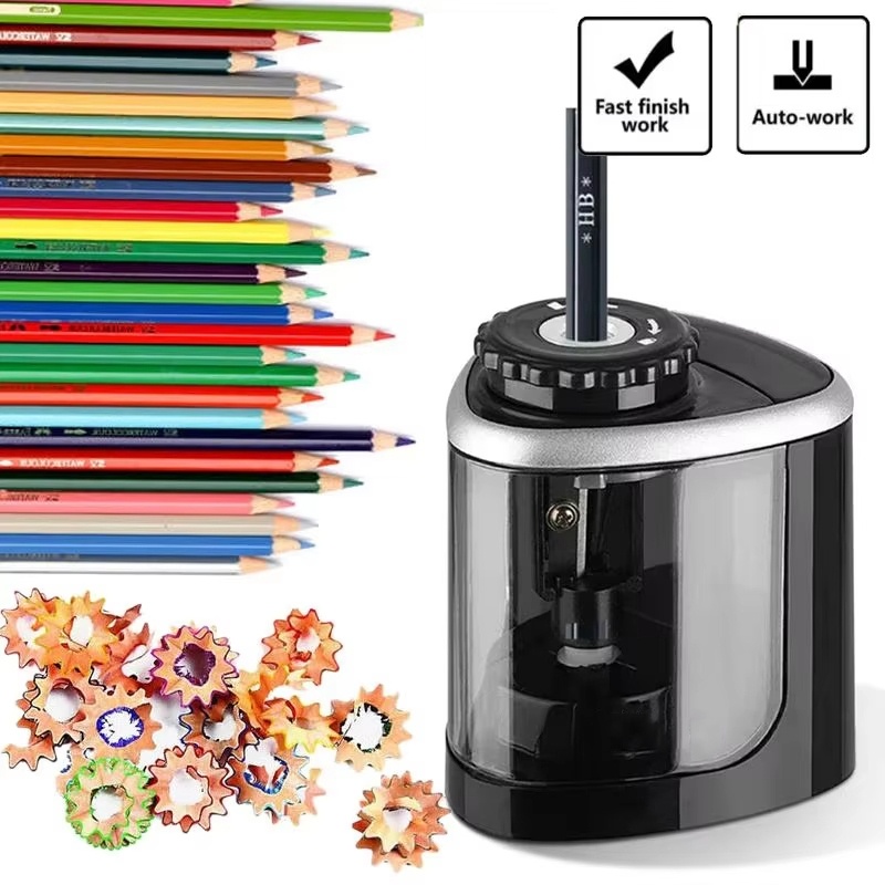 Electric Pencil Sharpener Usb - Автоматическая электрическая точилка для карандашей, настольная,