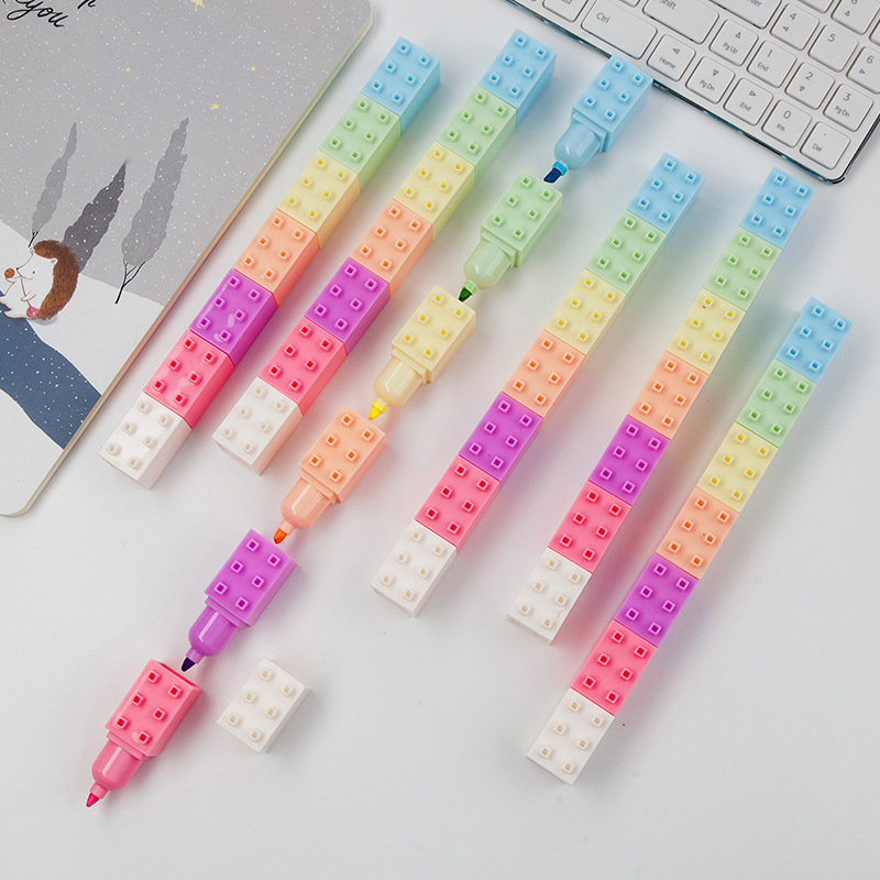 Pastel Highlighter Set Double Ended - 6 шт., набор пастельных блоков для