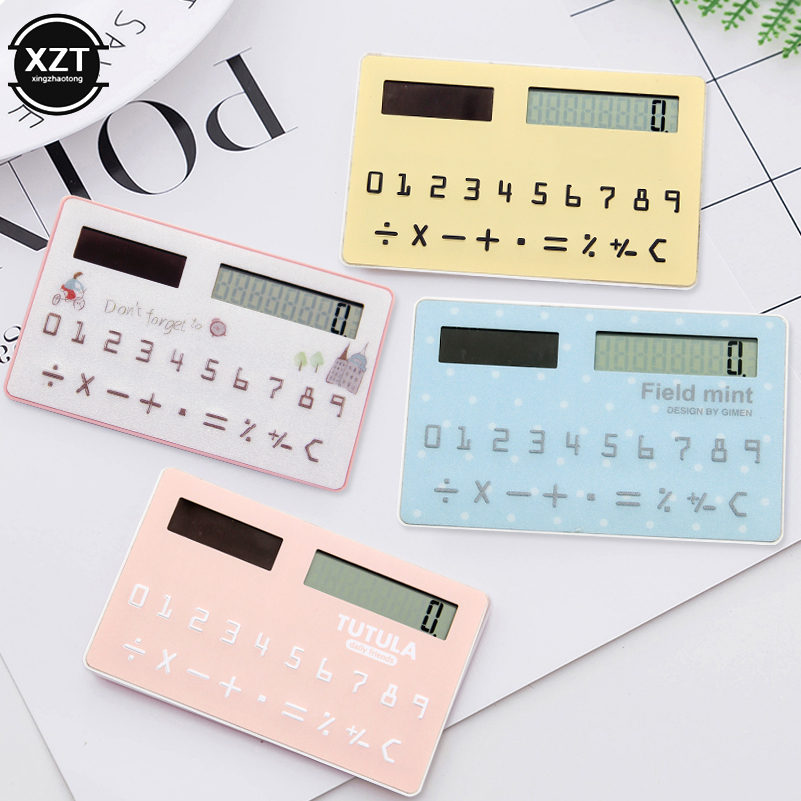 Scientific Calculator For Secondary School - Портативный карточный калькулятор, мини-калькулятор на солнечной