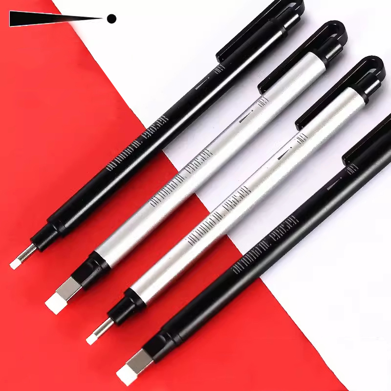 Retractable Eraser Pen Click - Механический ластик с выдвижным щелчком, стильная