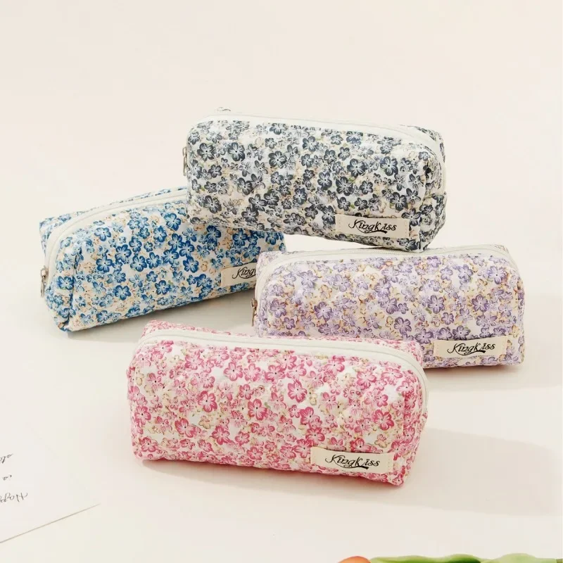 Aesthetic Large Pencil Case Pouch - 1 шт., цветочный пенал для карандашей