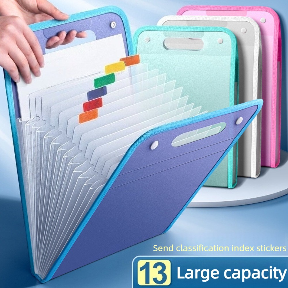 Прозрачная папка-гармошка на 1 – обзор и цена Expandable Accordion File Folder 13 Pockets