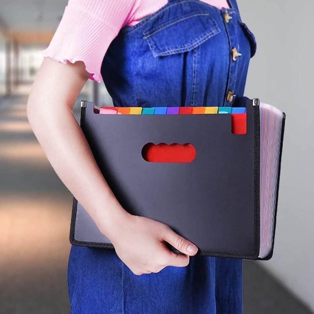 Портативный расширяемый файлов – обзор и цена Expandable Accordion File Folder 13 Pockets