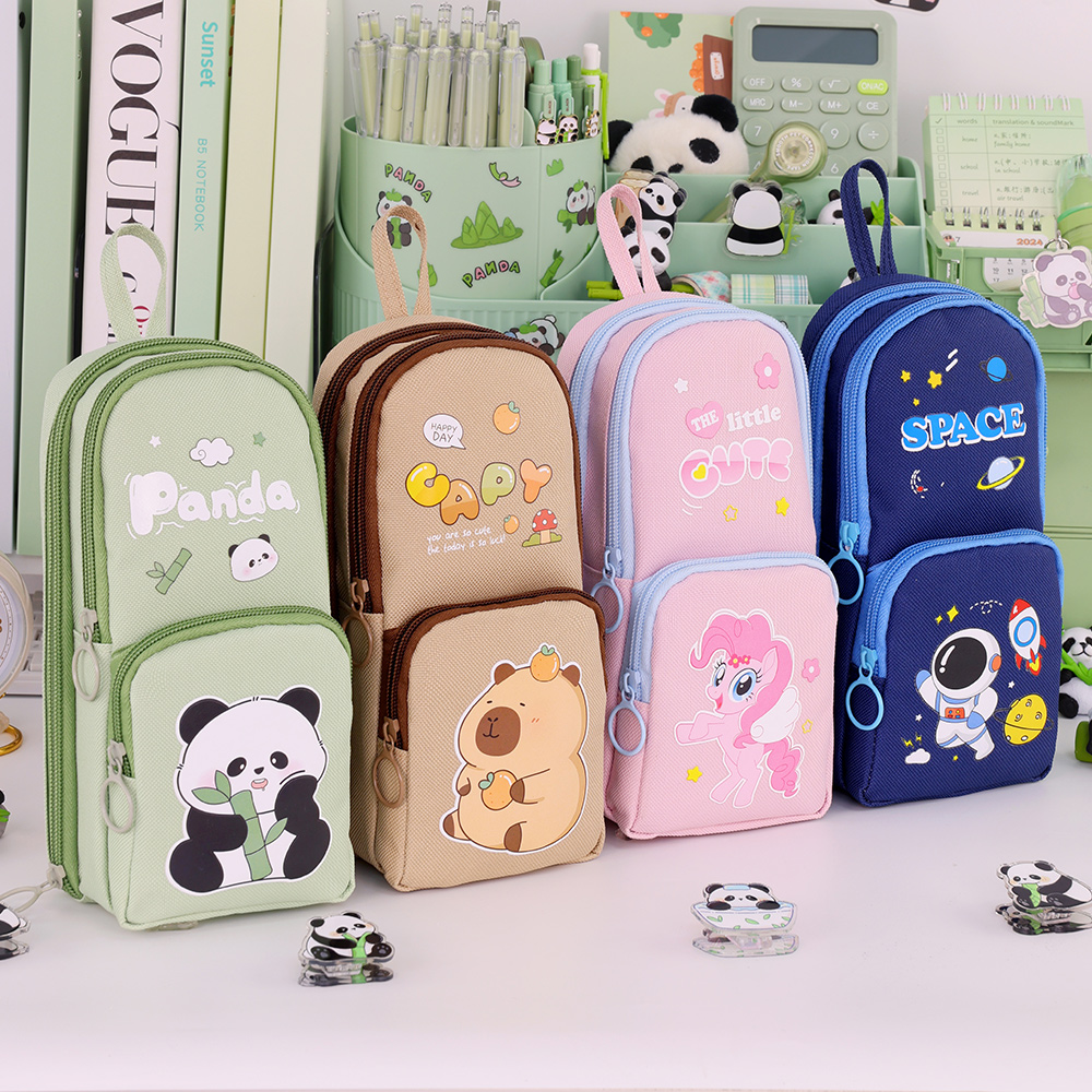 Милый карандаш с мультяшным ри – обзор и цена Aesthetic Large Pencil Case Pouch