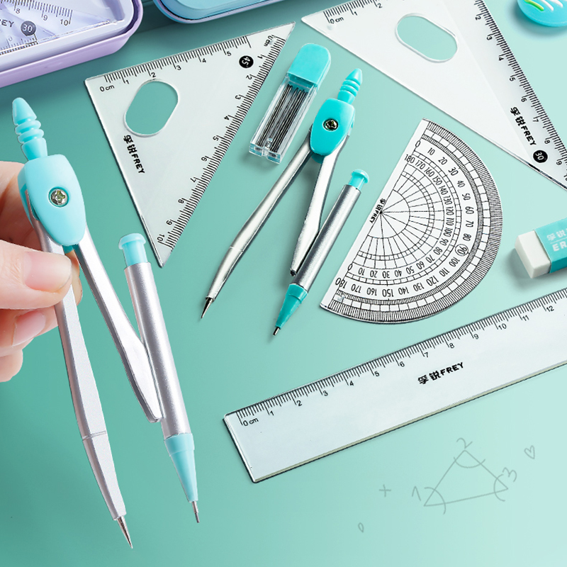 7 шт., набор компасов из нержа – обзор и цена Math Geometry Set With Compass