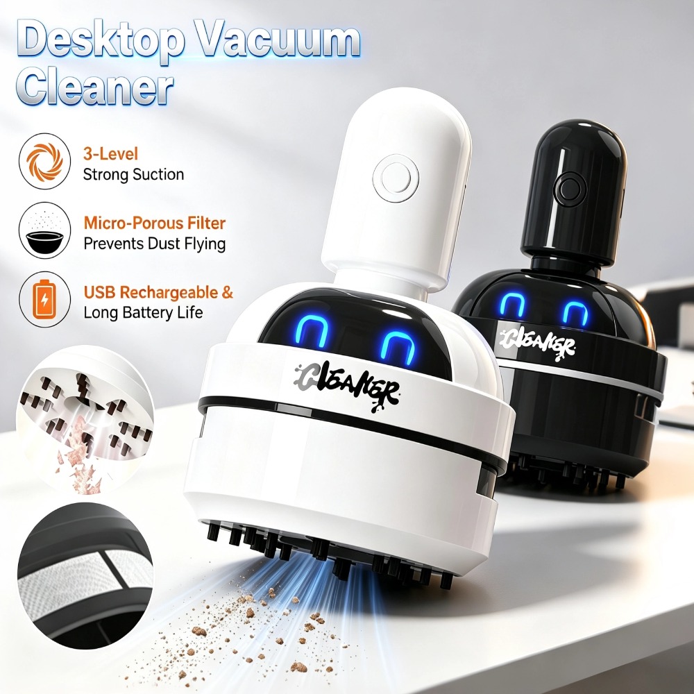 Компактный портативный настоль – обзор и цена Mini Desktop Vacuum Cleaner For Eraser Dust
