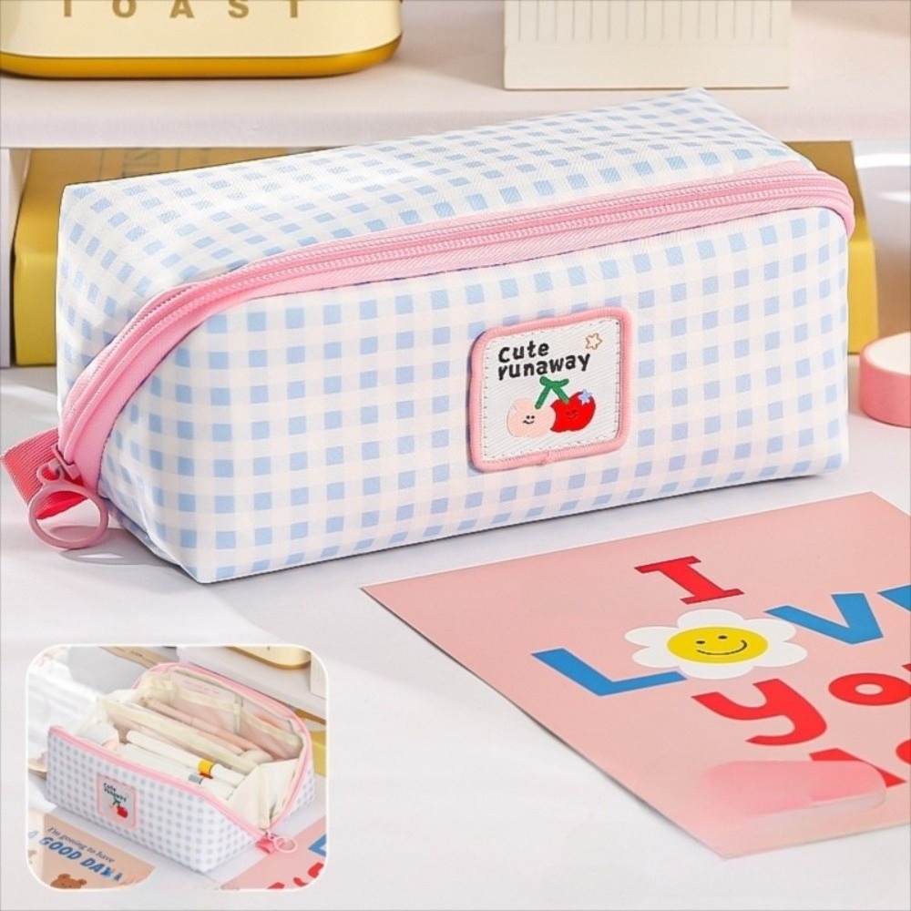 Корейский стильный пенал-призм – обзор и цена Aesthetic Large Pencil Case Pouch
