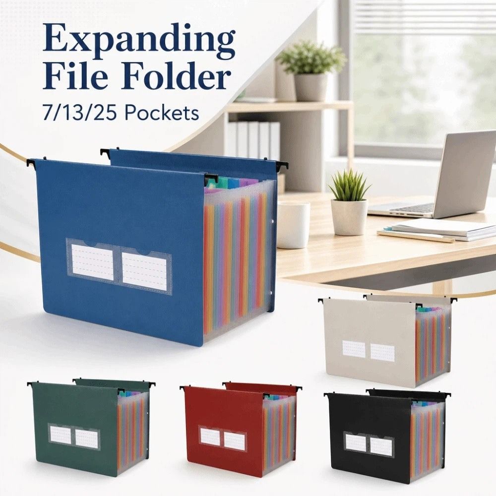 Папка-аккордеон на 7/13/25 отд – обзор и цена Expandable Accordion File Folder 13 Pockets