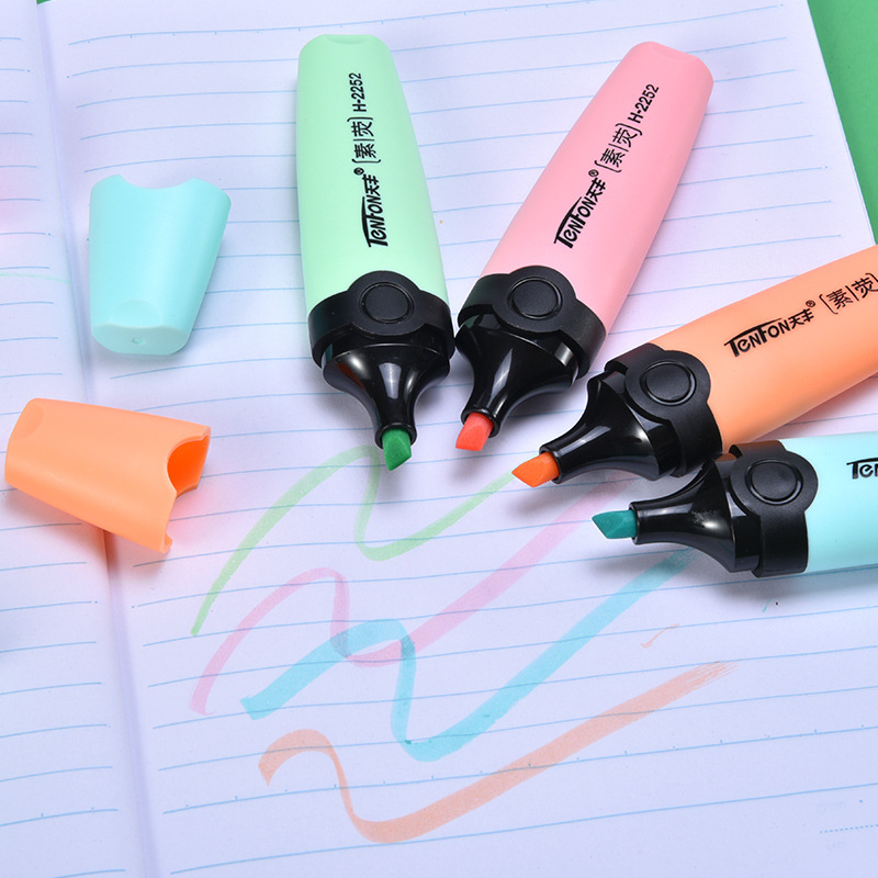 6 шт./компл., маркер пастельны – обзор и цена Pastel Highlighter Set Double Ended